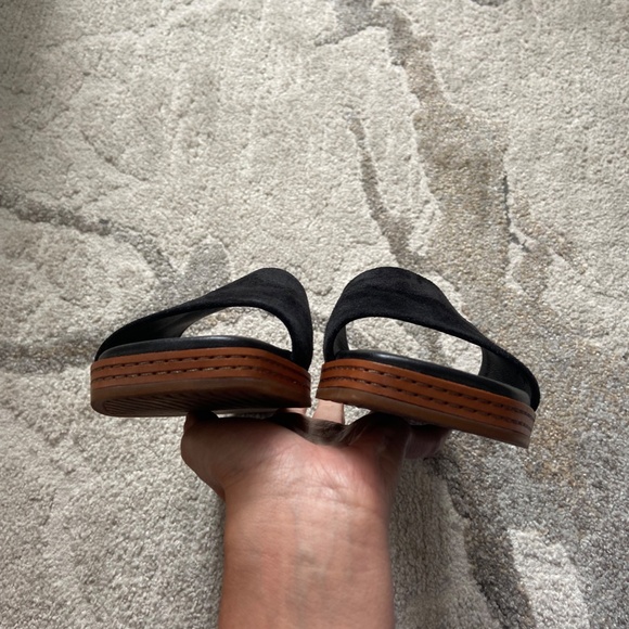 Vince // Canella Leather Suede Mule Slide Sandals // Size 7.5 - Picture 10 of 15